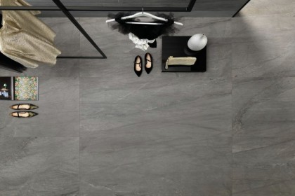 gresie interior imitatie piatra naturala pret Brasov Upstone | gresie portelanata baie living casa moderna.