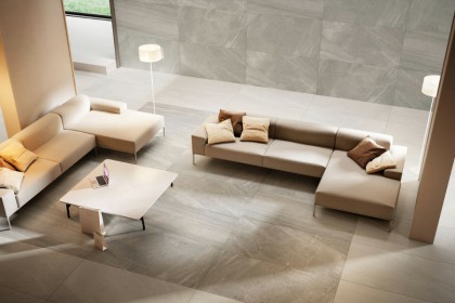 gresie de interior living hol aspect de piatra naturala pret Nordic Stone Suedia preturi.