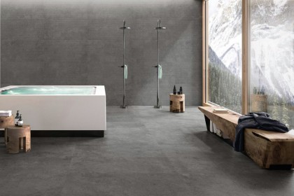 gresie de interior incalzire in pardoseala baie pret cluj napoca HIGHSTONE DARK CERAMICA.