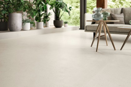 gresie interior incalzire in pardoseala living hol pret Constanta | gresie imitatie beton.