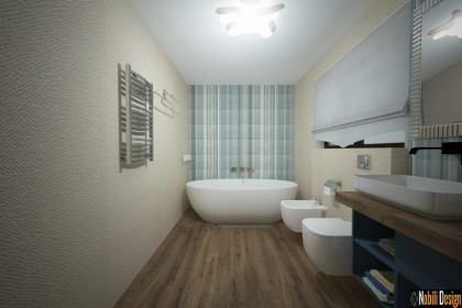 amenajare baie casa moderna gresie si faianta cu model | modele de bai moderne.