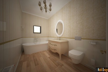 baie amenajata cu gresie si faianta poze | Amenajare baie casa in Braila.
